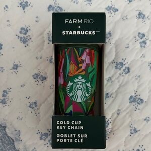 Starbucks Farm Rio Colorful Cold Cup Key Chain